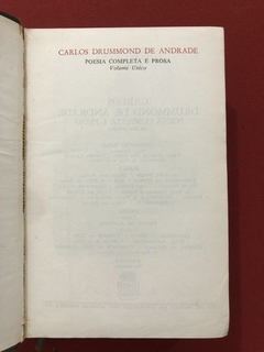 Livro - Carlos D. de Andrade - Poesia Completa E Prosa na internet