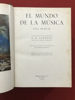 Livro - El Mundo De La Música - Espasa-Calre - Capa Dura - Sebo Mosaico - Livros, DVD's, CD's, LP's, Gibis e HQ's