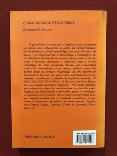 Livro - Curso De Linguística Geral - Ferdinand De Saussure - Cultrix - comprar online