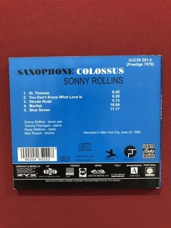 CD - Sonny Rollins - Saxophone Colossus - Importado - comprar online