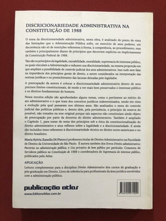 Livro - Discricionariedade Administrativa Na Constituição De 1988 - comprar online