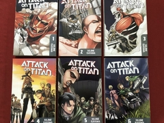 Mangá - Attack On Titan - Volumes 1 Ao 18 - Seminovo na internet