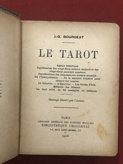 Livro - Le Tarot - J. G. Bourgeat - Bibliothèque Chacornac - 1906 na internet