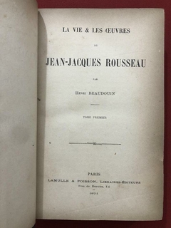 Livro - La Vie & Les Oeuvres De Jean-Jacques Rousseau - 2 Tomos - 1891 - loja online