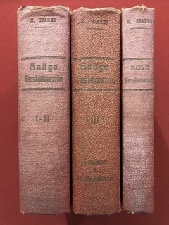 Livro - Bíblia Sagrada - 3 Volumes - P. Matos Soares - 1933