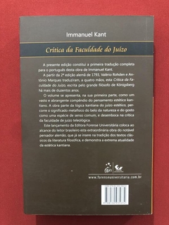 Livro - Crítica Da Faculdade Do Juízo - Kant - Semin. - comprar online