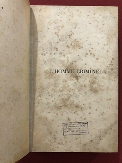 Imagem do Livro - L'Homme Criminel - 2 Tomos - César Lombroso - Capa Dura - 1895