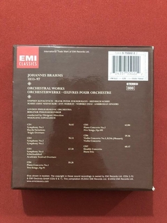 CD - Box Brahms - Orchestral Works - Importado - Seminovo - comprar online