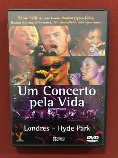 DVD - Um Concerto Pela Vida - Londres - Hyde Park - Seminovo