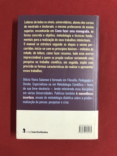 Livro- Como Fazer Uma Monografia - D. Vieira Salomon - Semin - comprar online