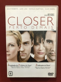 DVD - Closer: Perto Demais - Julia Roberts - Jude Law - Semi