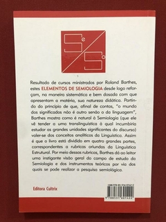 Livro - Elementos De Semiologia - Roland Barthes - Seminovo - comprar online