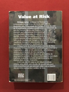 Livro - Value At Risk - Philippe Jorion - Editora BM&F - comprar online
