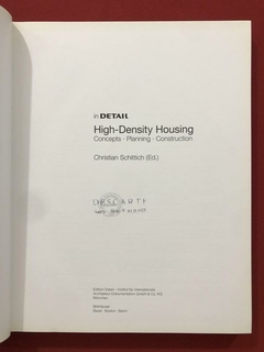 Livro - In Detail - High-Density Housing - Christian Schittich