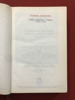 Livro - Manuel Bandeira - Poesia Completa E Prosa- Capa dura na internet