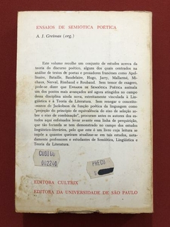 Livro - Ensaios De Semiótica Poética - Editora Cultrix - comprar online