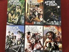 Mangá - Attack On Titan - Volumes 1 Ao 18 - Seminovo - Sebo Mosaico - Livros, DVD's, CD's, LP's, Gibis e HQ's