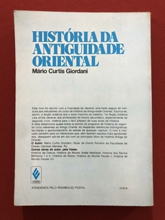Livro - História Da Antiguidade Oriental - Mário Curtis - Editora Vozes - comprar online