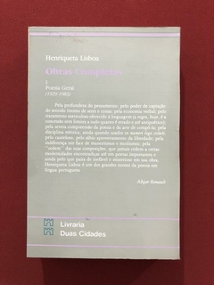 Livro - Obras Completas - Poesia Geral - Henriqueta Lisboa - comprar online
