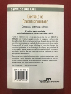 Livro - Controle De Constitucionalidade - Oswaldo Luiz Palu - Ed. RT - comprar online