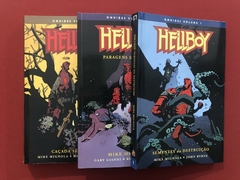 HQ - Hellboy Omnibus - 3 Volumes - Ed. Mythos - Seminovo