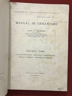 Livro - Manual De Urbanismo II - Karl H. Brunner - Del Concejo - 1940 - Sebo Mosaico - Livros, DVD's, CD's, LP's, Gibis e HQ's