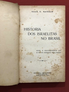 Livro - Historia Dos Israelitas No Brasil - Isaac Z. Raiman na internet