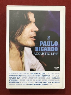 DVD - Paulo Ricardo - Acoustic Live - Seminovo