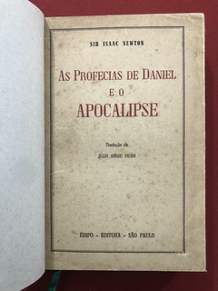 Livro - As Profecias De Daniel E O Apocalipse - Sir Isaac Newton