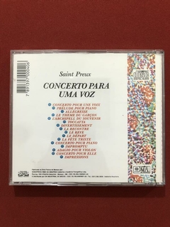 CD - Saint-Preux - Concerto Para Uma Voz - Seminovo - comprar online