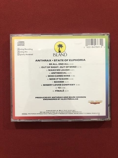 CD - Anthrax - State Of Euphoria - Importado - Seminovo - comprar online