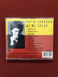 CD - David Sanborn - As We Speak - Importado - Seminovo - comprar online