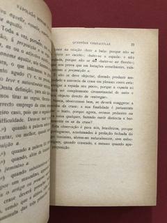 Livro - Questões Vernaculas - Napoleão Mendes de Almeida - 1937 - Sebo Mosaico - Livros, DVD's, CD's, LP's, Gibis e HQ's