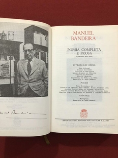 Livro - Manuel Bandeira - Poesia Completa E Prosa- Capa dura - loja online