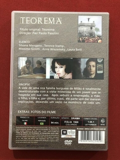 DVD - Teorema - Pier Paolo Pasolini - Seminovo - CultClassic - comprar online