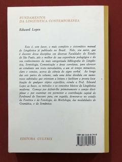 Livro - Fundamentos Da Linguística Contemporânea - Edward Lopes - Cultrix - comprar online