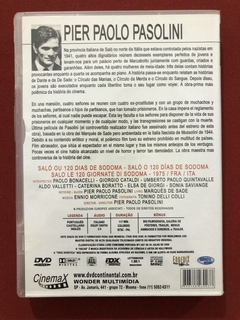 DVD - Saló Ou 120 Dias De Sodoma - Pasolini - Seminovo - comprar online