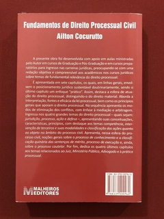 Livro - Fundamentos De Direito Processual Civil - Ailton Cocurutto - Seminovo - comprar online