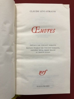 Livro - Oeuvres - Claude Lévi-Strauss - Ed. Gallimard - comprar online
