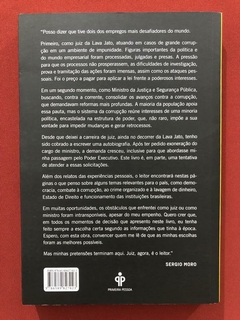 Livro - Contra O Sistema Da Corrupção - Sergio Moro - Primeira Pessoa - Seminovo - comprar online