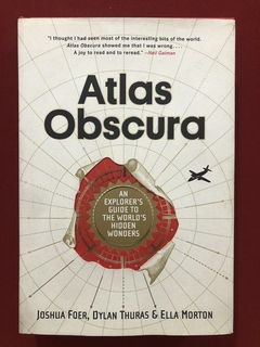 Livro - Atlas Obscura - Joshua Foer - Capa Dura - Seminovo