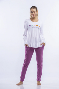 PIJAMA M/LARGA P/LARGO JULIETA (Z426) - comprar online