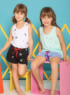 PIJAMA NENA MUSCULOSA Y SHORT MICKEY (25063)