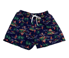 SHORT DE MALLA HOMBRE ESTAMPADO AJUSTABLE C/SUSPENSOR (446) - tienda online