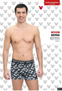 BOXER CINTURA EXPUESTA ALGODON MICKEY (20750)