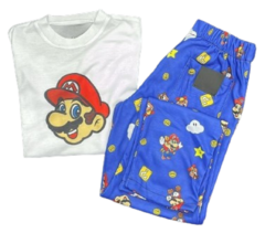 PIJAMA NENE M/CORTA P/LARGO MARIO BROSS (SH523)