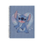 CUADERNO A4 TAPA DURA RAYADO 96 HJS STITCH AZUL MOOVING BTS