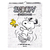 CALENDARIO 2025 30x40 CM MENSUAL SNOOPY MOOVING