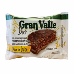 ALFAJOR GRAN VALLE SIN AZUCAR 45gr DULCE DE LECHE