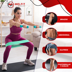 Banda Elastica De Resistencia Media Melfit Entrenamiento MF B3 Verde - MELFIT TRAIN LIFE | Tienda Online